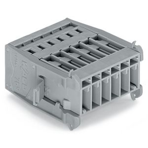 1-draads male steker CAGE CLAMP 4mm² grijs VVE=25