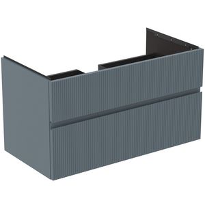 Wastafelmeubel 1000x505x550mm matt ashblue 2 laden Finesse E3397UQ