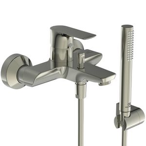 Connect Air bad/douchemengkraan met badset silver storm (rvs look)