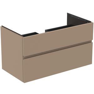 Wastafelmeubel 1000x505x550mm mat greige 2 laden Finesse E3397UP