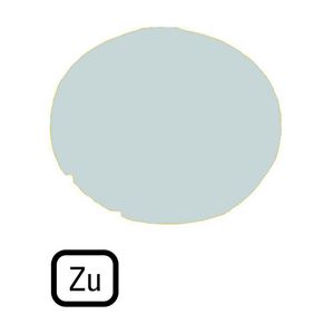 Lenzen vlak wit "zu" VVE=10