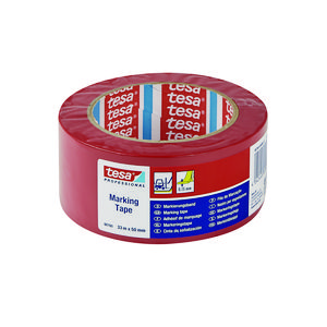 Rol a 33mtr. montage-/reparatietape pvc 33mm voor geïsoleerde leidingen rood VVE=6