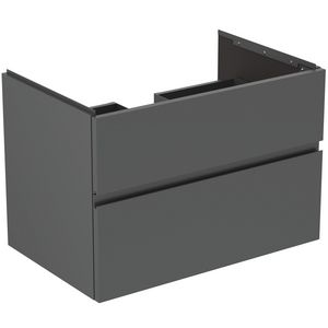 Wastafelmeubel 800x505x550mm matt anthracite 2 laden Finesse