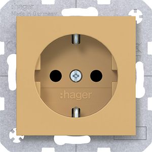 SCHUKO-wandcontactdoos Safety Plus steekklemmen A.x/C.x hazel mat
