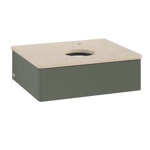 Wastafelonderkast Antao 600x190x500mm L.Green Matt Lacquer K07053HL