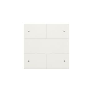 Afwerkingsset 4-voudige pot.vrij knop 24V Led white c.