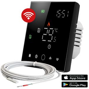Thermostaat WIFI met temperatuur sensor zwart