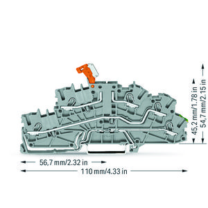 Etage installatieklem bedieningsopening 2,5mm² 6644 VVE=50
