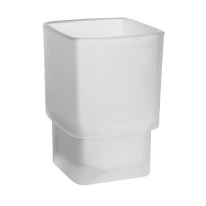 Glas voor glashouder gesatineerd kristalglas (S0520)