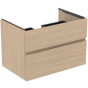 Wastafelmeubel 800x505x550mm white oak 2 laden Finesse