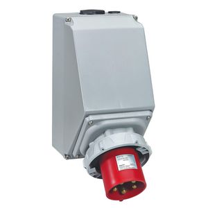 Toestelcontactstop 400V 125A 4P + A IP67 rood P17 Tempra