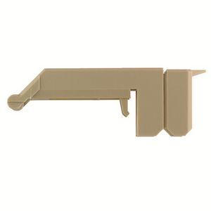 Afsluit- eindplaatbeige polyamide 66 110.25mm 41mm, VVE=20