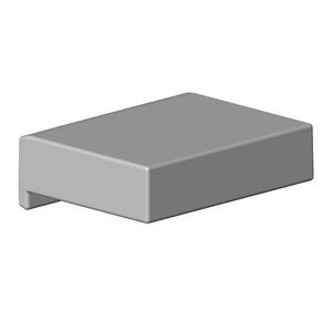 Behuizing v. Water Curve 60x46x20mm Champagne (22kt Goud)