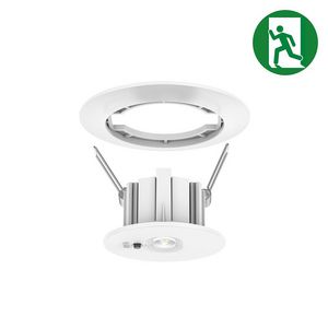 Noodverlichting Downlight 3W ø55mm auto test wit