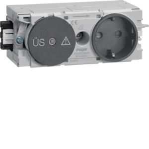 Wandcontactdoos OSB Ecoline Wago C-profiel zwart