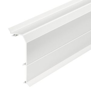 Lengte a 2m. DekselUDUO sokkel 40x105 DL 9010 puur wit