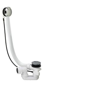 Badafvoer AVM100 overloop kabel 100cm chroom kunststof/chroom