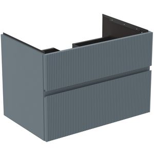 Wastafelmeubel 800x505x550mm matt ashblue 2 laden Finesse