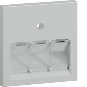 Centraaldeel 55mm data/universeel 3-voudig hal.vrij lichtgr.