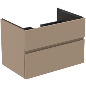 Wastafelmeubel 800x505x550mm mat greige 2 laden Finesse