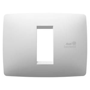 ONE PLATE-TECHNOPOLYMER-1 MODULE-WHITE-ANTIBACTERIAL