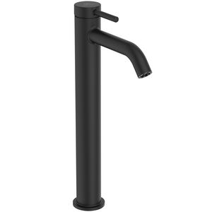 Wastafelmengkraan verh 3,8l/min bs click silk black ceraline nuovo