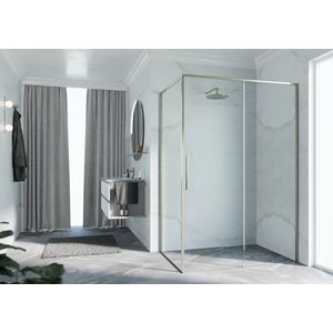 Riga 2p+f 107 li verst.107,5-109cm helder glas br. inox