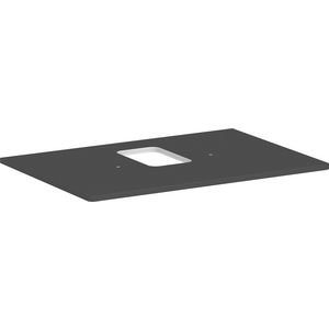 Console / wastafelblad 780x550mm Diamond Matt Grey met middenuitsparing tbv waskom met kraangat Xelu Q 54120910