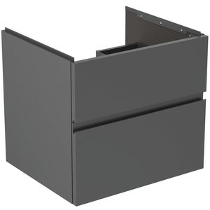 Wastafelmeubel 600x505x550mm matt anthracite 2 laden Finesse