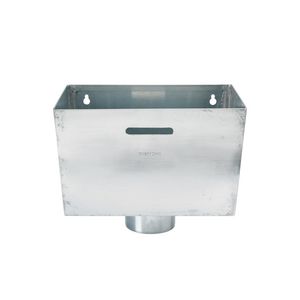 Vergaarbak zink trapezium model 80mm
