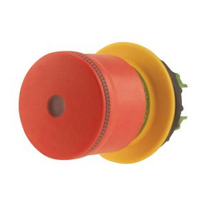 Nood-Uit rood 30mm trekontgr. verlicht 22,5mm mont VVE=5