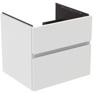 Wastafelmeubel 600x505x550mm matt white 2 laden Finesse