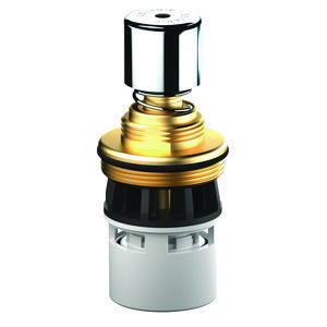 Douche 1/2 chroom met drukknop