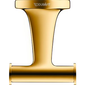 Starck T Handdoekhaak doppelt Goud Gepolijst 60x76x50mm