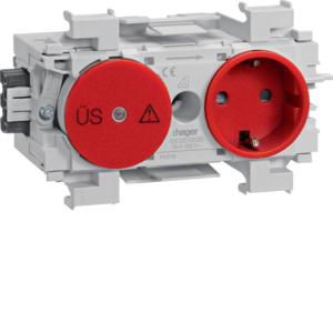Wandcontactdoos OSB Ecoline Wago frontmontage rood