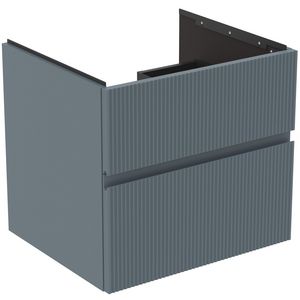 Wastafelmeubel 600x505x550mm matt ashblue 2 laden Finesse