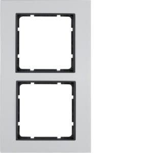 Afdekraam 2-v berker B.7 aluminium/antraciet