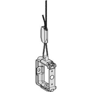 Universeel bevestigingsbeugel + stalen kabel 3m VVE=10