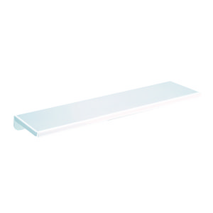 Muurtablet 120x450 wit staal