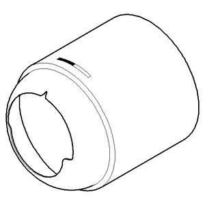 Kapje 50x58mm Champagne gebors. (22kt Goud)