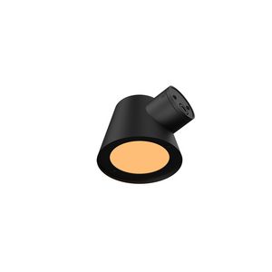 Wandlamp INK LED008 mat zwart incl. GU10 ledlamp 5W 3000K+4000K