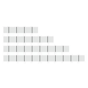 Markeringsstrook not stretchable opklikbaar wit VVE=100