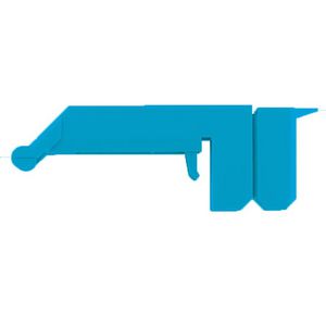 Afsluit- eindplaatblauw polyamide 66 h:139mm b:54mm VVE=10