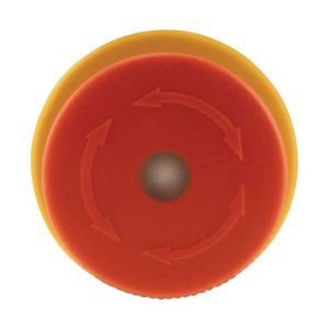 Nood-Uit rood 30mm 5mm draaiontgr. verlicht 22,5mm mont