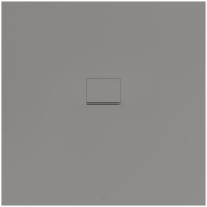 Douchebak Squaro Infinity 1200x1200mm Quaryl met afvoerkap grijs
