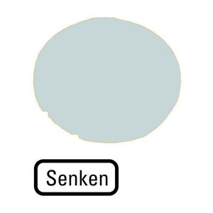 Lenzen vlak wit "senken"