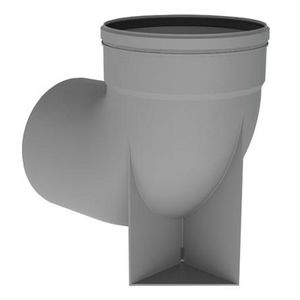 Steunbocht Twinline PP 150mm 90° grijs VVE=2