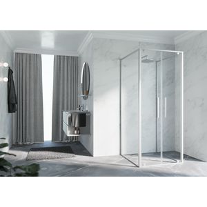 Draaideur 2-del. RIGA 2B 660-690x2000mm helder glas profiel matchroom