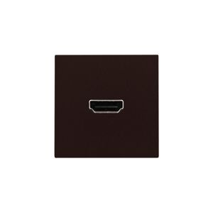 Afwerkingsset met HDMI-naar-HDMI-aansl. dark brown