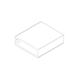 Beluchter mouw 35x38,5x11mm chr